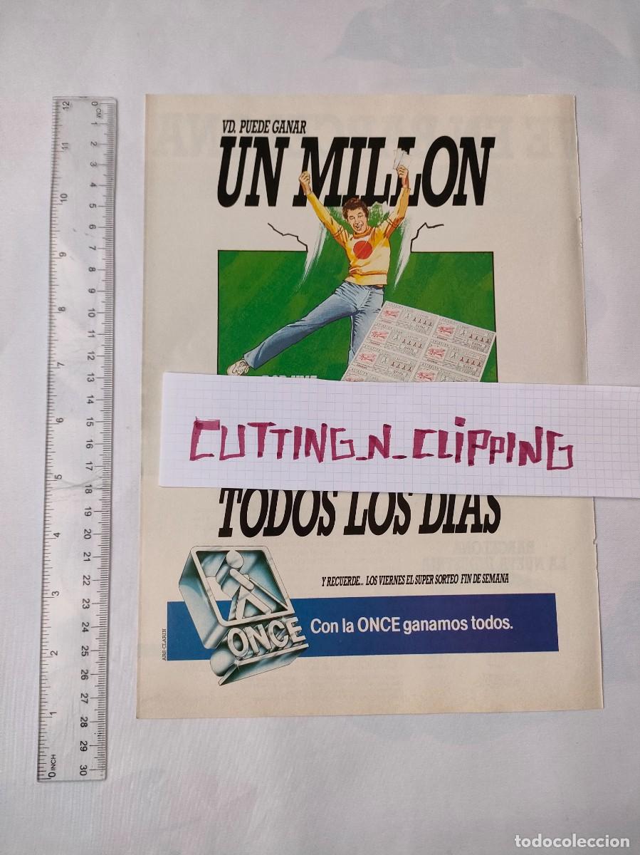 Colecionismo de Revistas e Jornais: Clipping [PUBLICIDAD](198?) ONCE