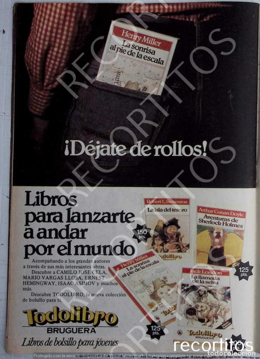 Coleccionismo de Revistas y Peri&oacute;dicos: todolibro bruguera anuncio publicidad