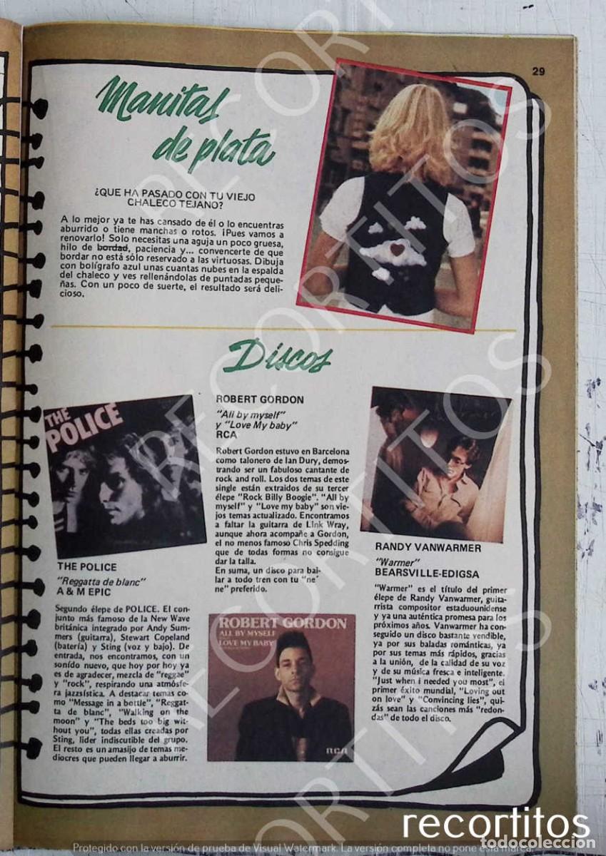 Coleccionismo de Revistas y Peri&oacute;dicos: the police robert gordon randy wanwarmer