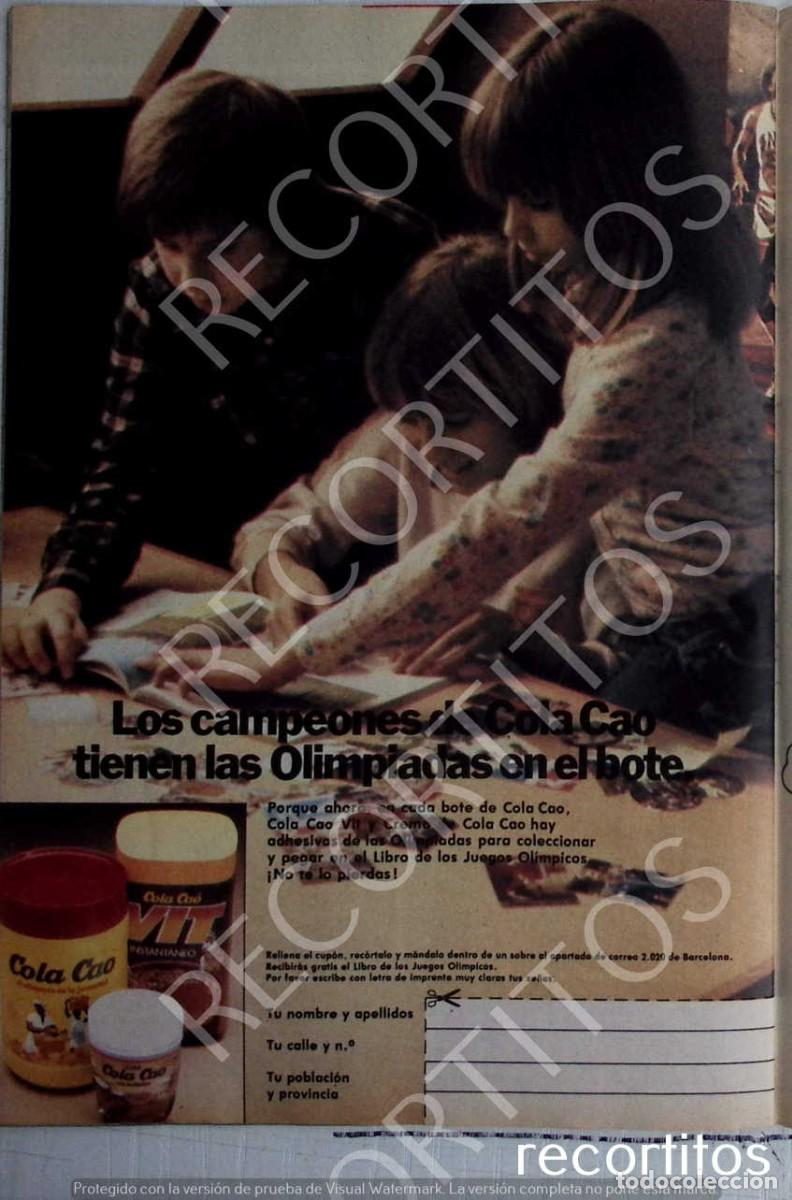 Coleccionismo de Revistas y Peri&oacute;dicos: colacao cola cao vit olimpiadas anuncio publicidad