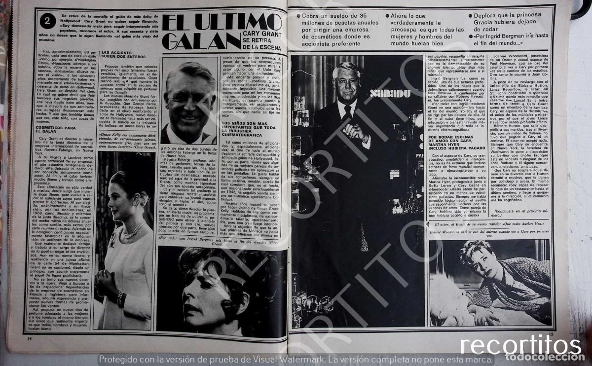 Coleccionismo de revistas y peri&oacute;dicos: cary grant