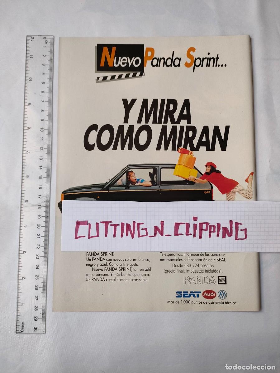 Coleccionismo de revistas y peri&oacute;dicos: Clipping [PUBLICIDAD](198?) Seat panda sprint