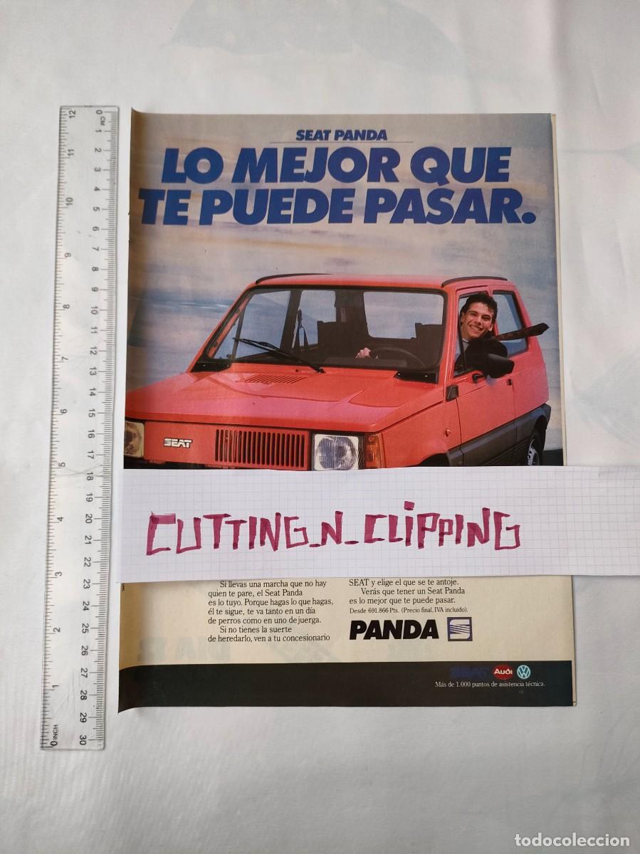 Coleccionismo de revistas y peri&oacute;dicos: Clipping [PUBLICIDAD](198?) Seat panda