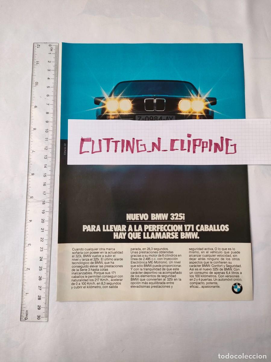 Coleccionismo de Revistas y Peri&oacute;dicos: Clipping [PUBLICIDAD](198?) BMW 325i