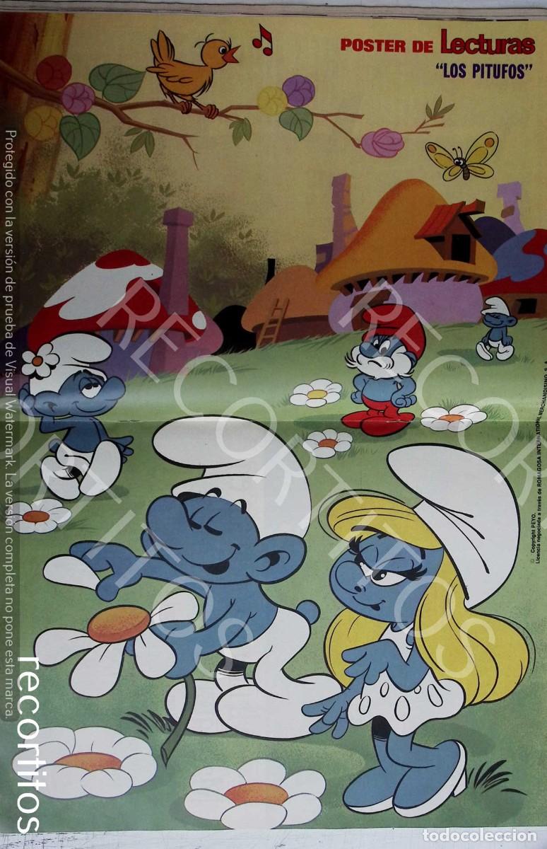 Coleccionismo de Revistas y Peri&oacute;dicos: POSTER LOS PITUFOS THE SMURFS