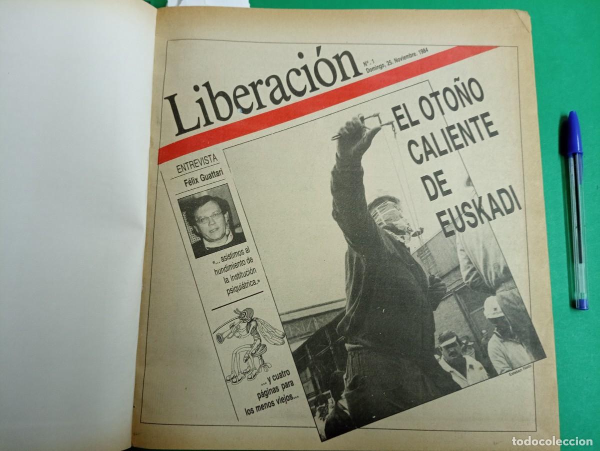 Colecionismo de Revistas e Jornais: Antiguo libro-tomo de la Revista LIBERACI&Oacute;N. Del n&ordm;. 1 (25 Noviembre 1984) al 17 (24 Marzo 1985).