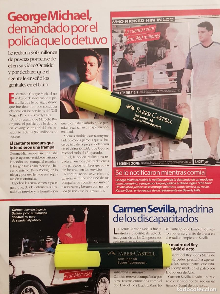 Coleccionismo de Revistas y Peri&oacute;dicos: Reportaje George Michael / Carmen Sevilla 25.09.99