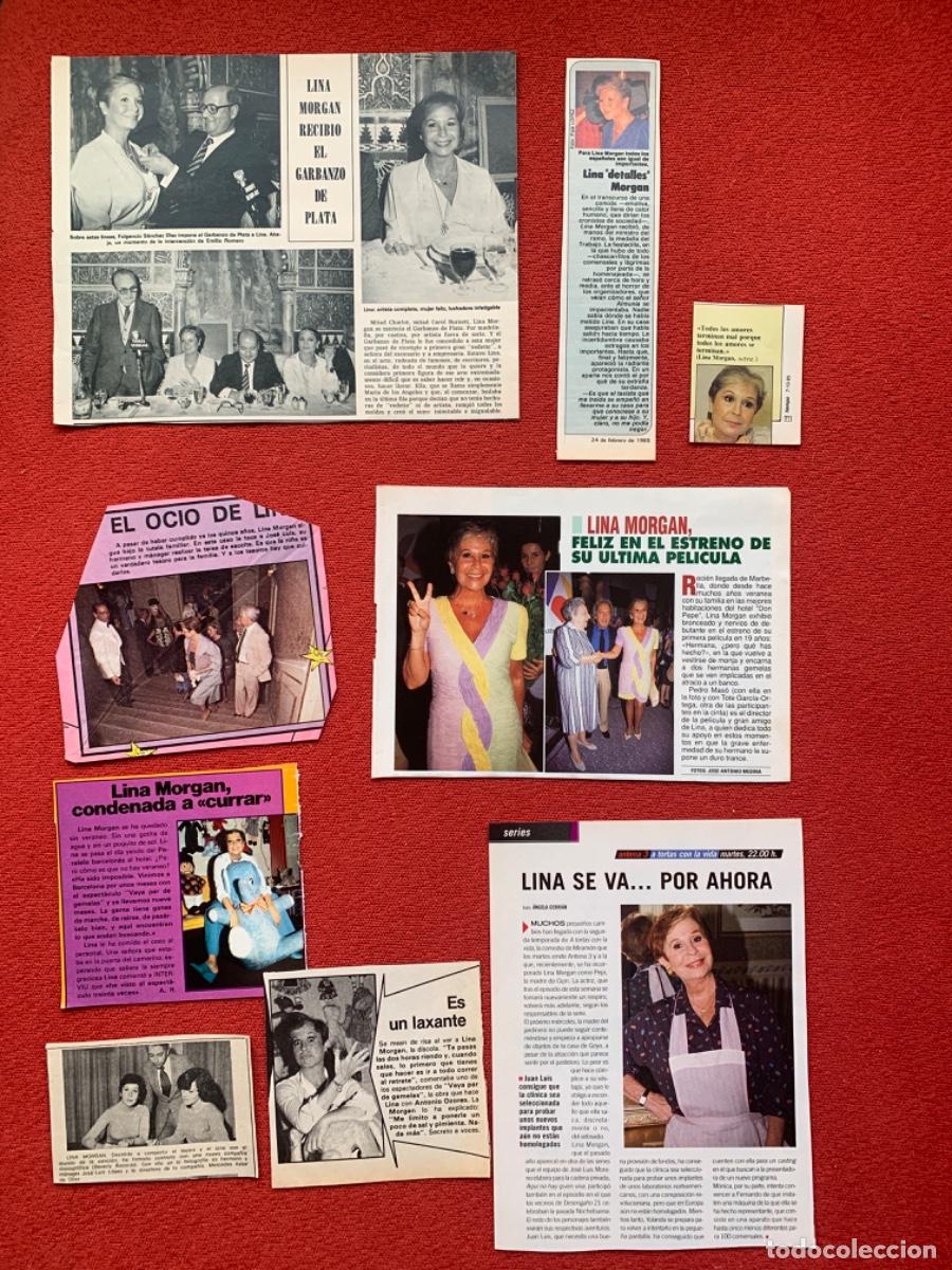 Coleccionismo de Revistas y Peri&oacute;dicos: LOTE LINA MORGAN COLECCI&Oacute;N PRENSA RECORTES REVISTAS CLIPPINGS