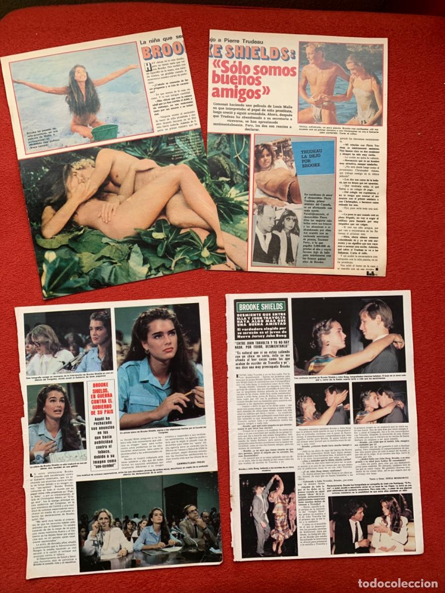 Colecionismo de Revistas e Jornais: LOTE BROOKE SHIELDS PRENSA RECORTES COLECCI&Oacute;N CLIPPINGS REVISTAS