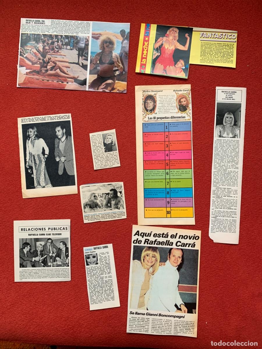 Coleccionismo de Revistas y Peri&oacute;dicos: LOTE RAFFAELLA CARRA PRENSA RECORTES CLIPPINGS RAFAELLA