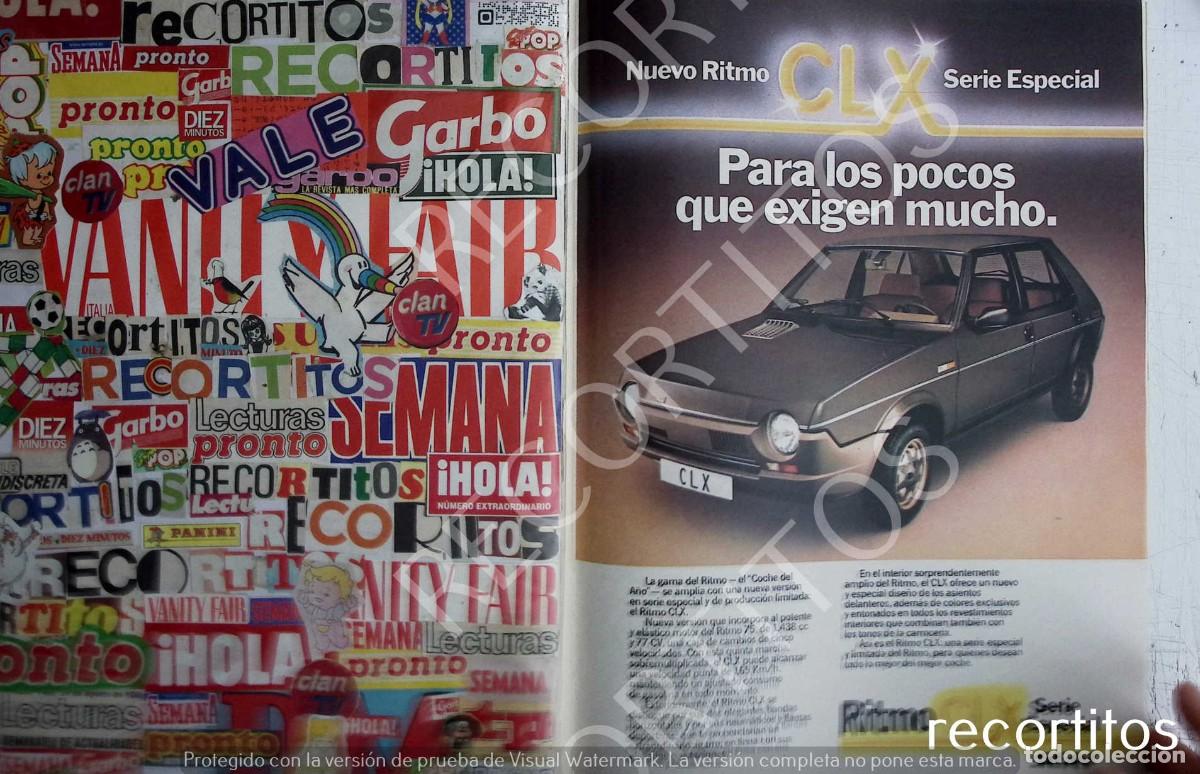 Coleccionismo de revistas y peri&oacute;dicos: SEAT RITMO ANUNCIO PUBLICIDAD