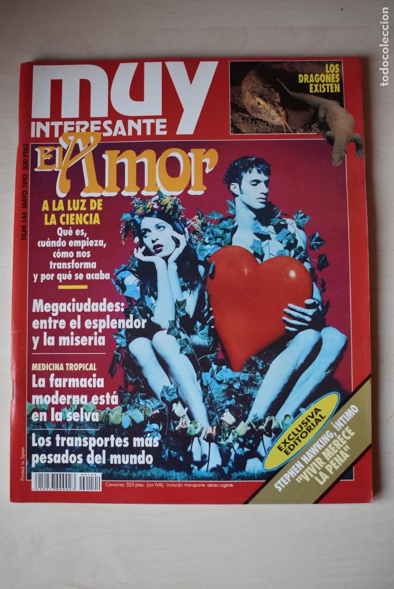 Colecionismo de Revistas e Jornais: Revista Muy Interesante. N. &ordm; 144. El amor
