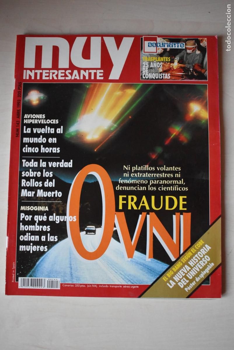 Coleccionismo de Revistas y Peri&oacute;dicos: Revista Muy Interesante. N. &ordm; 143. Fraude OVNI