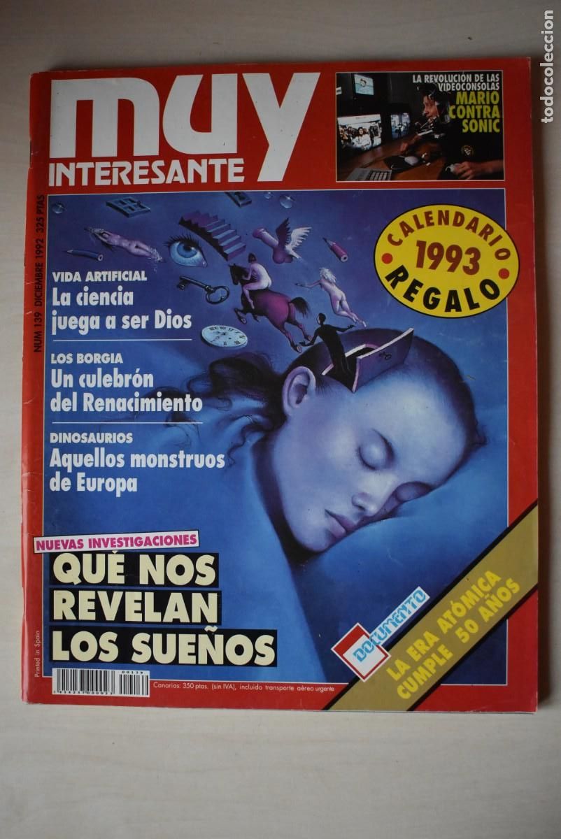 Colecionismo de Revistas e Jornais: Revista Muy Interesante. N. &ordm; 139. Qu&eacute; nos revelan los sue&ntilde;os