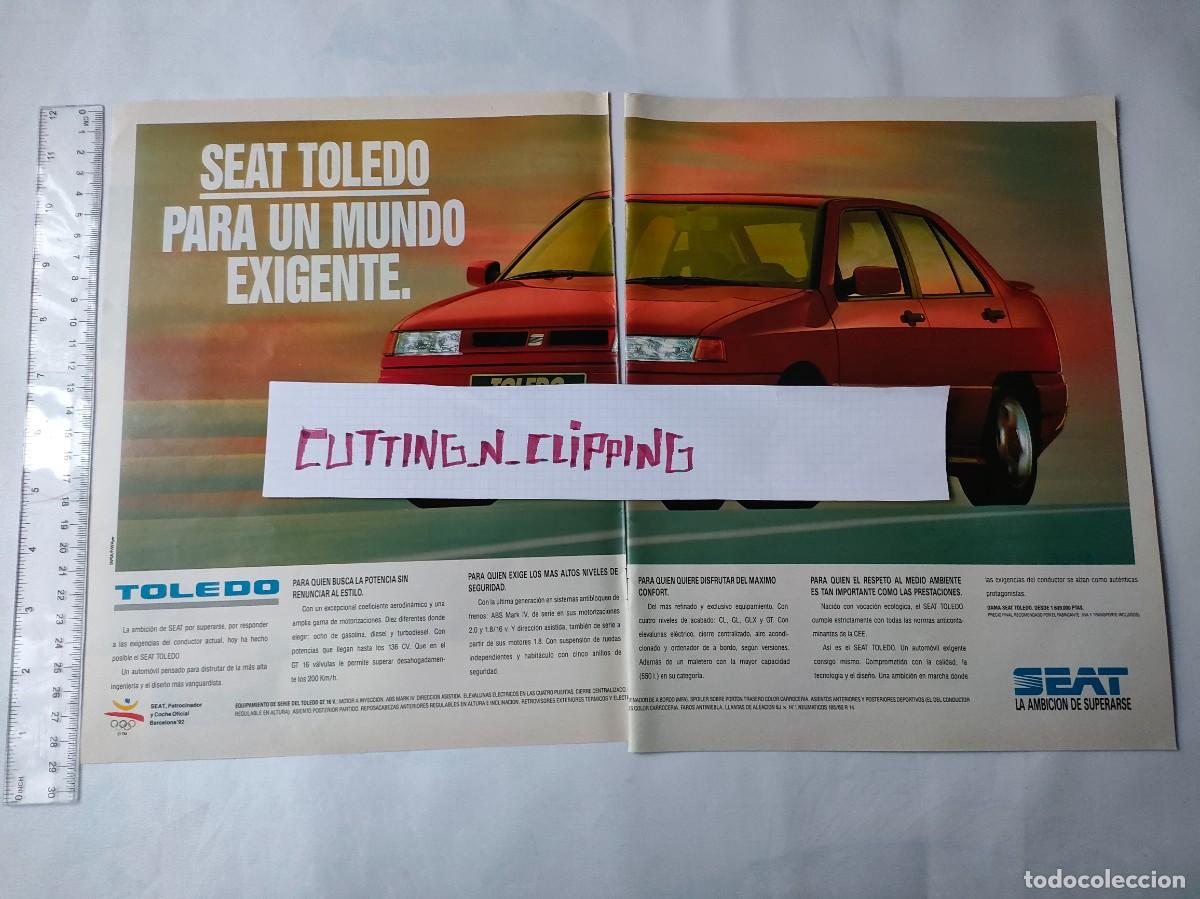 Coleccionismo de revistas y peri&oacute;dicos: Clipping [PUBLICIDAD](198?) Seat Toledo