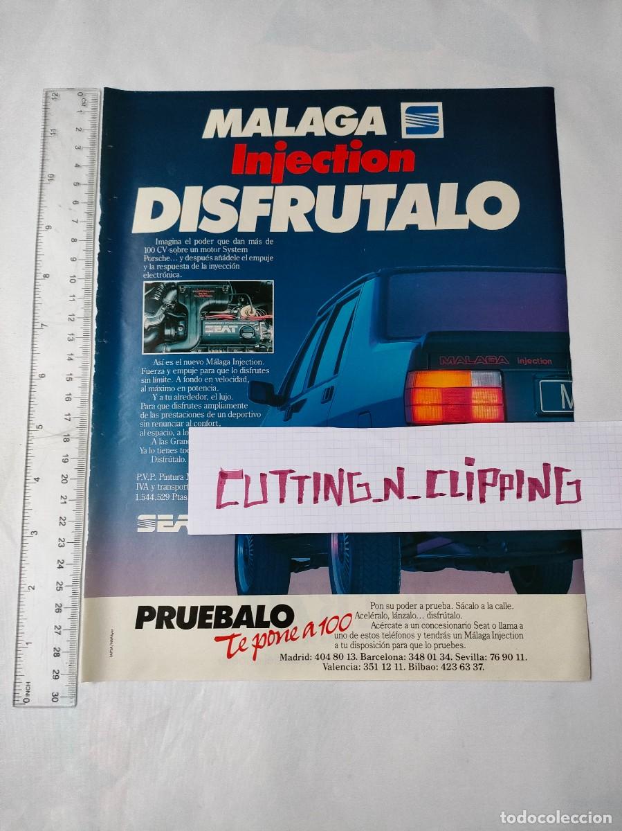 Coleccionismo de revistas y peri&oacute;dicos: Clipping [PUBLICIDAD](1991) Seat malaga