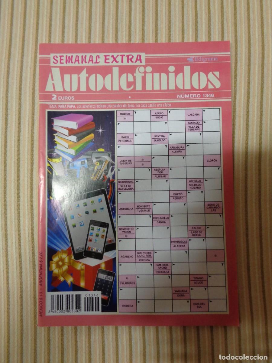 Coleccionismo de Revistas y Peri&oacute;dicos: Pasatiempos Autodefinidos n&ordm; 1346, editorial Edigrama (sin usar)