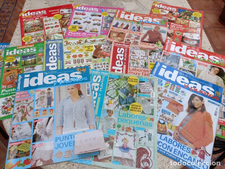 Collection Magazines and Newspapers: 12 REVISTAS IDEAS Y PUNTOS DE LABORES DEL HOGAR. PUNTO DE CRUZ, GANCCHILLO, BORDADO, PUNTO, MANUALID