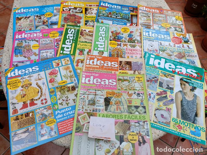 Coleccionismo de Revistas y Peri&oacute;dicos: 12 REVISTAS IDEAS Y PUNTOS DE LABORES DEL HOGAR. PUNTO DE CRUZ, GANCHILLO, BORDADO, PUNTO, MANUALIDA