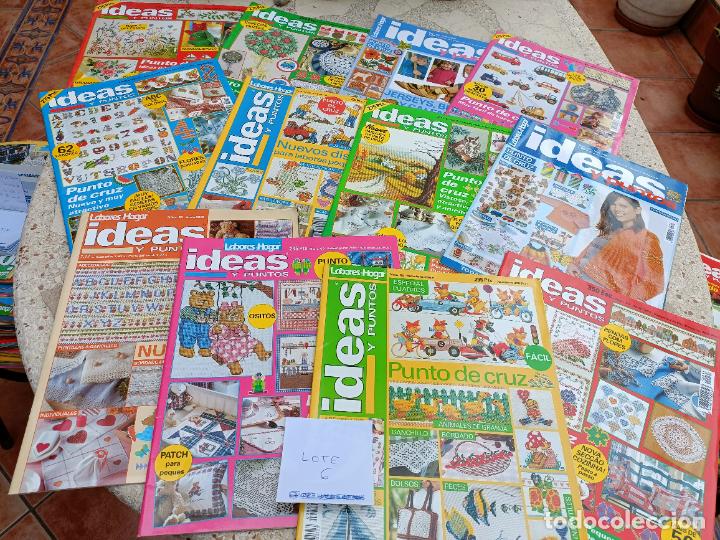 Coleccionismo de Revistas y Peri&oacute;dicos: 12 REVISTAS IDEAS Y PUNTOS DE LABORES DEL HOGAR. PUNTO DE CRUZ, GANCHILLO, BORDADO, PUNTO, MANUALIDA