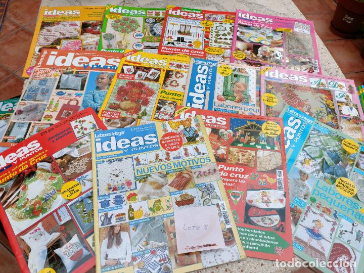 Coleccionismo de Revistas y Peri&oacute;dicos: 12 REVISTAS IDEAS Y PUNTOS DE LABORES DEL HOGAR. PUNTO DE CRUZ, GANCHILLO, BORDADO, PUNTO, MANUALIDA