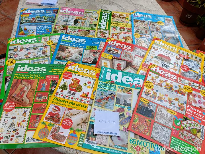Coleccionismo de Revistas y Peri&oacute;dicos: 12 REVISTAS IDEAS Y PUNTOS DE LABORES DEL HOGAR. PUNTO DE CRUZ, GANCHILLO, BORDADO, PUNTO, MANUALIDA