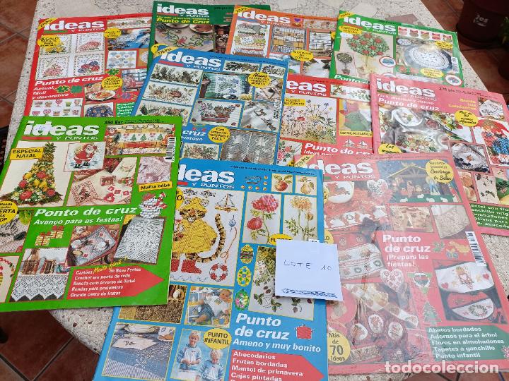 Coleccionismo de Revistas y Peri&oacute;dicos: 10 REVISTAS IDEAS Y PUNTOS DE LABORES DEL HOGAR. PUNTO DE CRUZ, GANCHILLO, BORDADO, PUNTO, MANUALIDA
