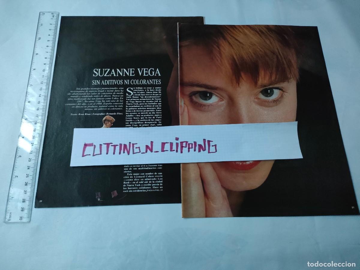 Coleccionismo de revistas y peri&oacute;dicos: Clipping [SUZANNE VEGA](198?) Sin aditivos ni colorantes