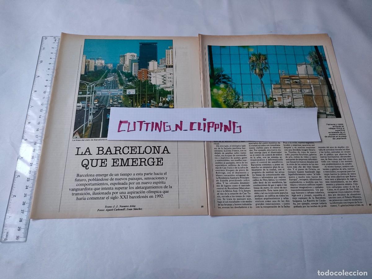 Coleccionismo de revistas y peri&oacute;dicos: Clipping [BARCELONA](198?) La Barcelona que emerge. Pre-Barcelona 92