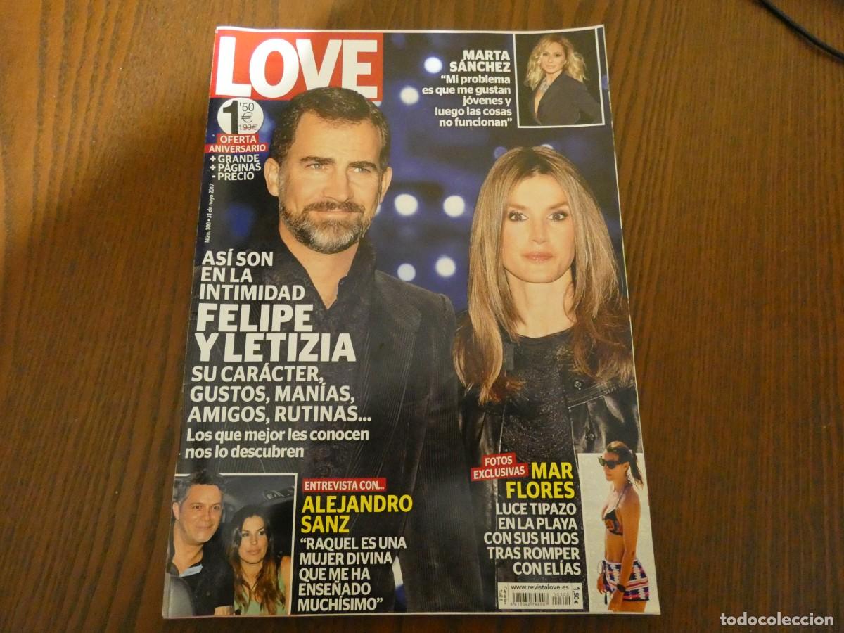 Coleccionismo de Revistas y Peri&oacute;dicos: REVISTA LOVE NUMERO 300 FELIPE VI Y LETIZIA ORTIZ MAR FLORES ALEJANDRO SANZ