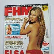 Coleccionismo de Revistas y Periódicos: REVISTA FHM Nº MARZO 2004. ELSA PATAKY. TDKR64