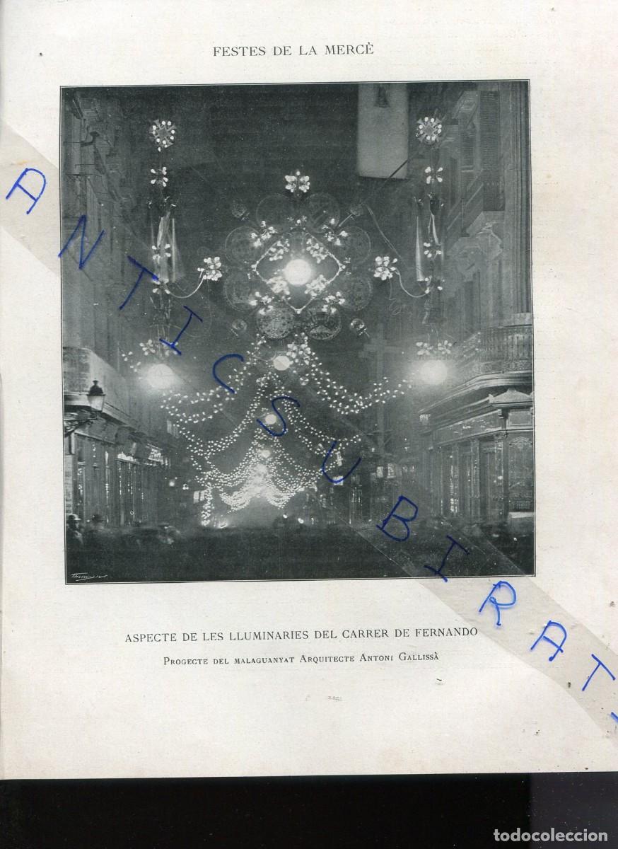 Coleccionismo de Revistas y Peri&oacute;dicos: REVISTA A&Ntilde;O 1904 LUCES MODERNISTAS NOUVEAU DE CALLE ANTONI GALLISSA PUEBLO MOLLO PANISSARS TUSQUETS