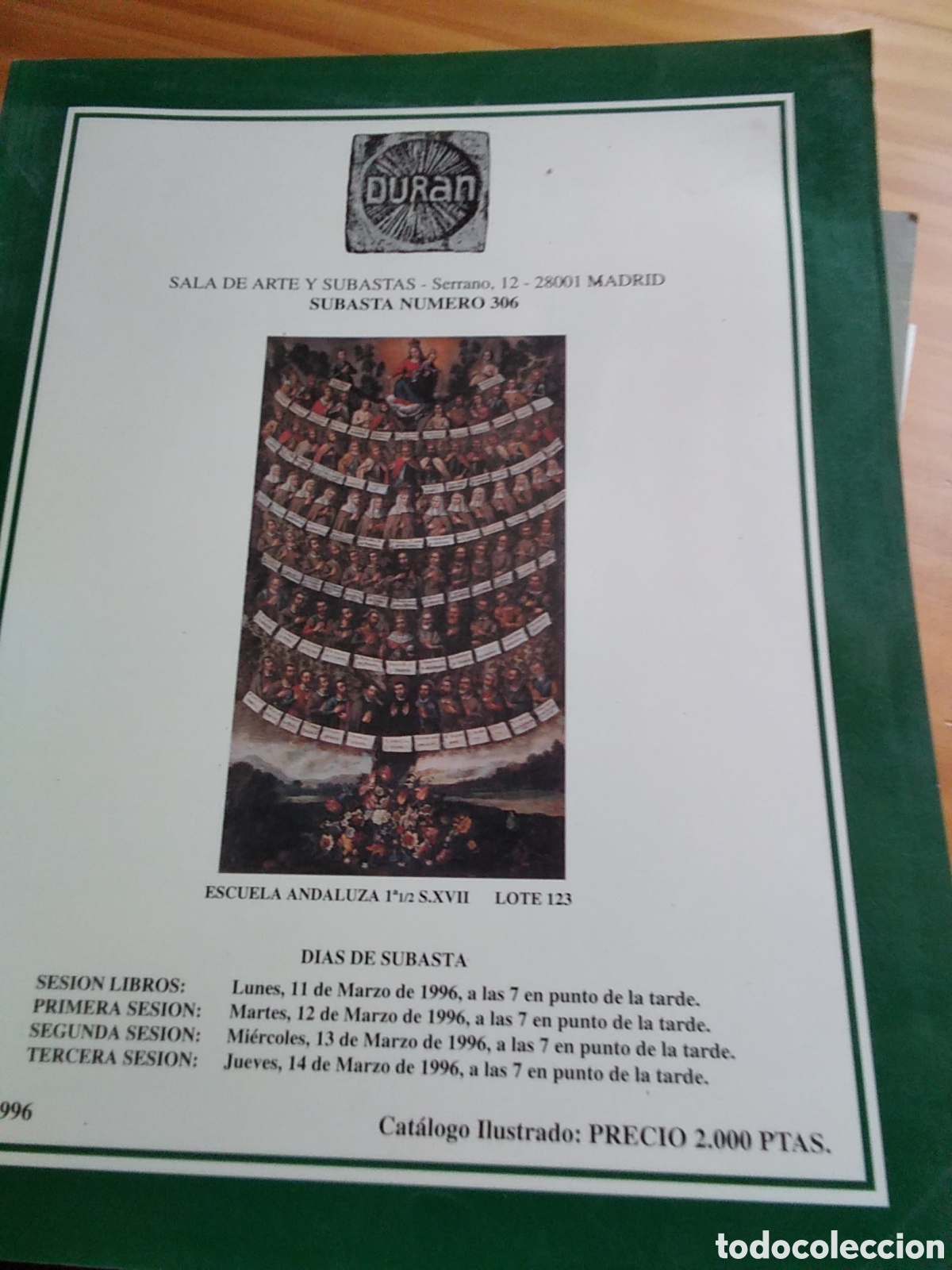 Sammeln von Zeitschriften und Zeitungen: Duran revista cat&aacute;logo subastas a&ntilde;o 1996 pintura muebles joyas plata