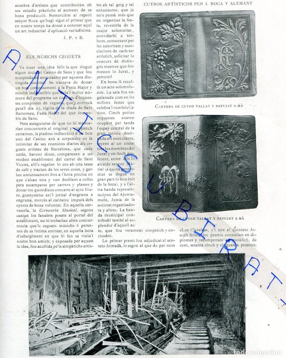 Collection Magazines and Newspapers: REVISTA A&Ntilde;O 1903 ARTE NOUVEAU EN ARTICULOS DE CUERO REPUJADO POR J. ROCA ALEMANY LOOPING THE LOOP