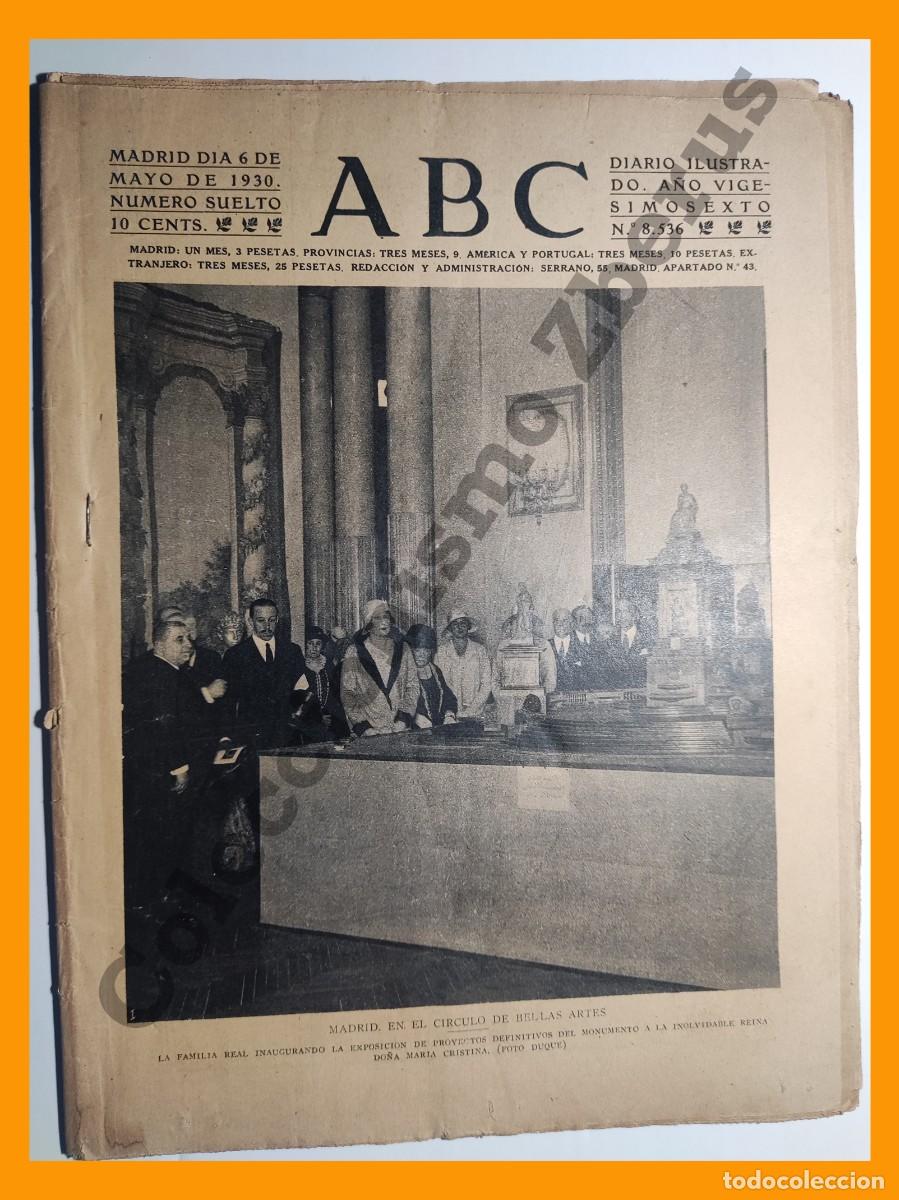 Coleccionismo de Revistas y Peri&oacute;dicos: ABC 6 Mayo 1930 - Circulo Bellas Artes; Iglesia San Jeronimo; Figuras del Congreso