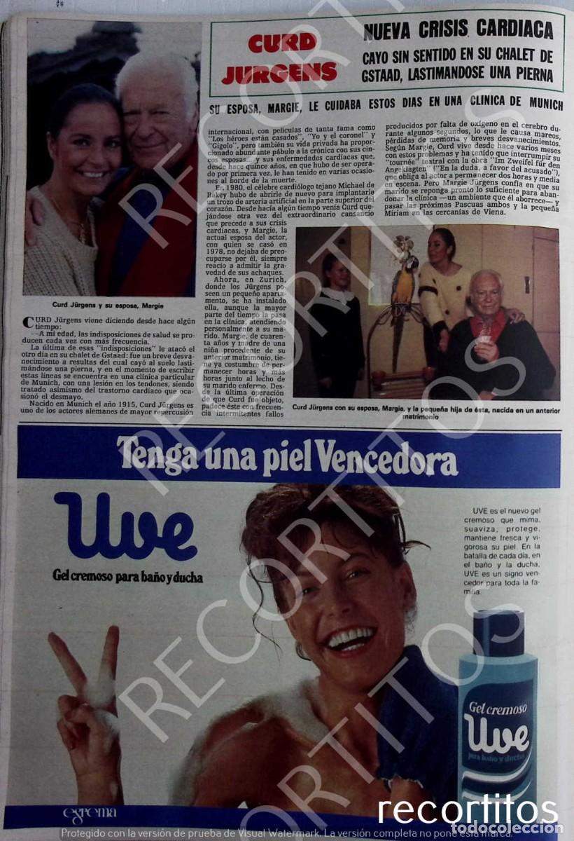 Coleccionismo de revistas y peri&oacute;dicos: CURD JURGENS