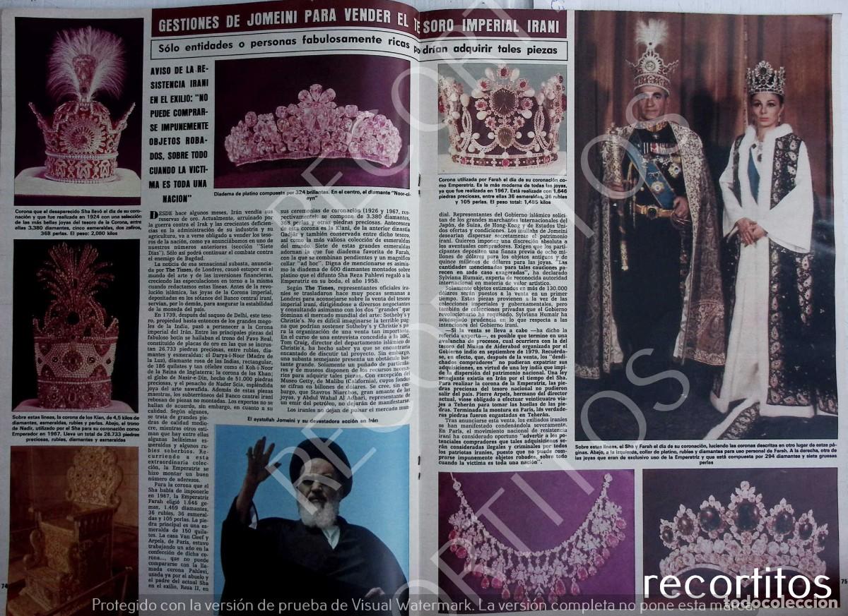 Coleccionismo de revistas y peri&oacute;dicos: FARA DIBA FARAH DIBAH el sha de persia iran el tesoro de iran