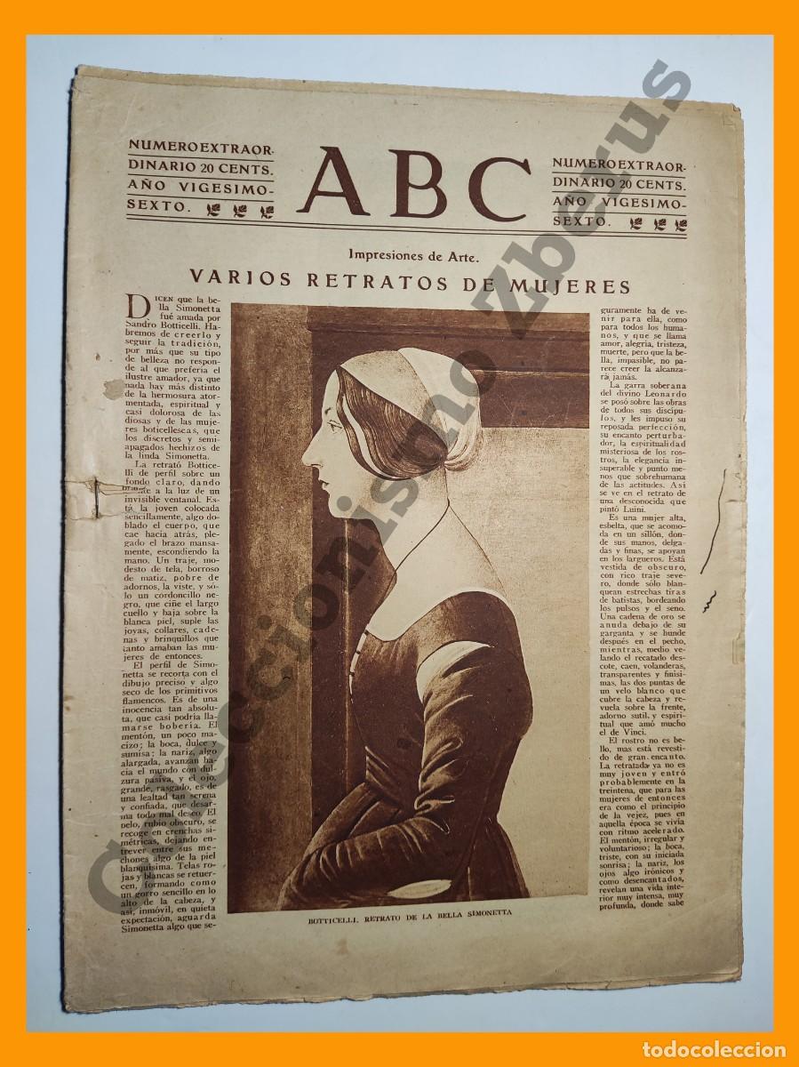 Coleccionismo de Revistas y Peri&oacute;dicos: ABC 2 febrero 1930 - Patios de Mallorca; Panoramas Guipuzcoanos; Fundaci&oacute;n Rionda Alonso (Nore&ntilde;a)