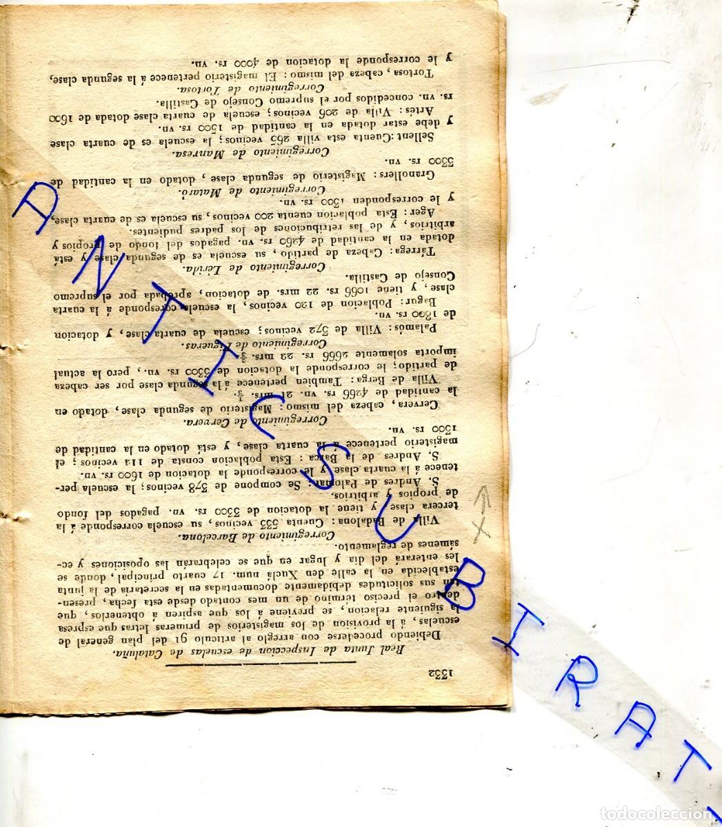 Coleccionismo de Revistas y Peri&oacute;dicos: DIARIO DE BARCELONA A&Ntilde;O 1829 ESCUELAS EN BADALONA ANDRES DE PALOMAR DE LA BARCA BERGA PALAMOS BEGUR