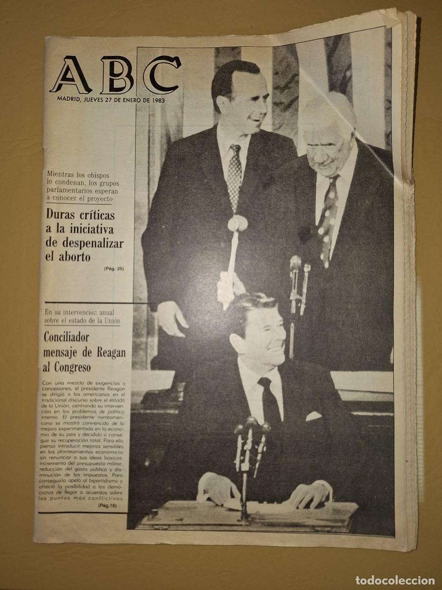 Coleccionismo de Revistas y Peri&oacute;dicos: ABC, DE FECHA 27 DE ENERO DE 1983.-