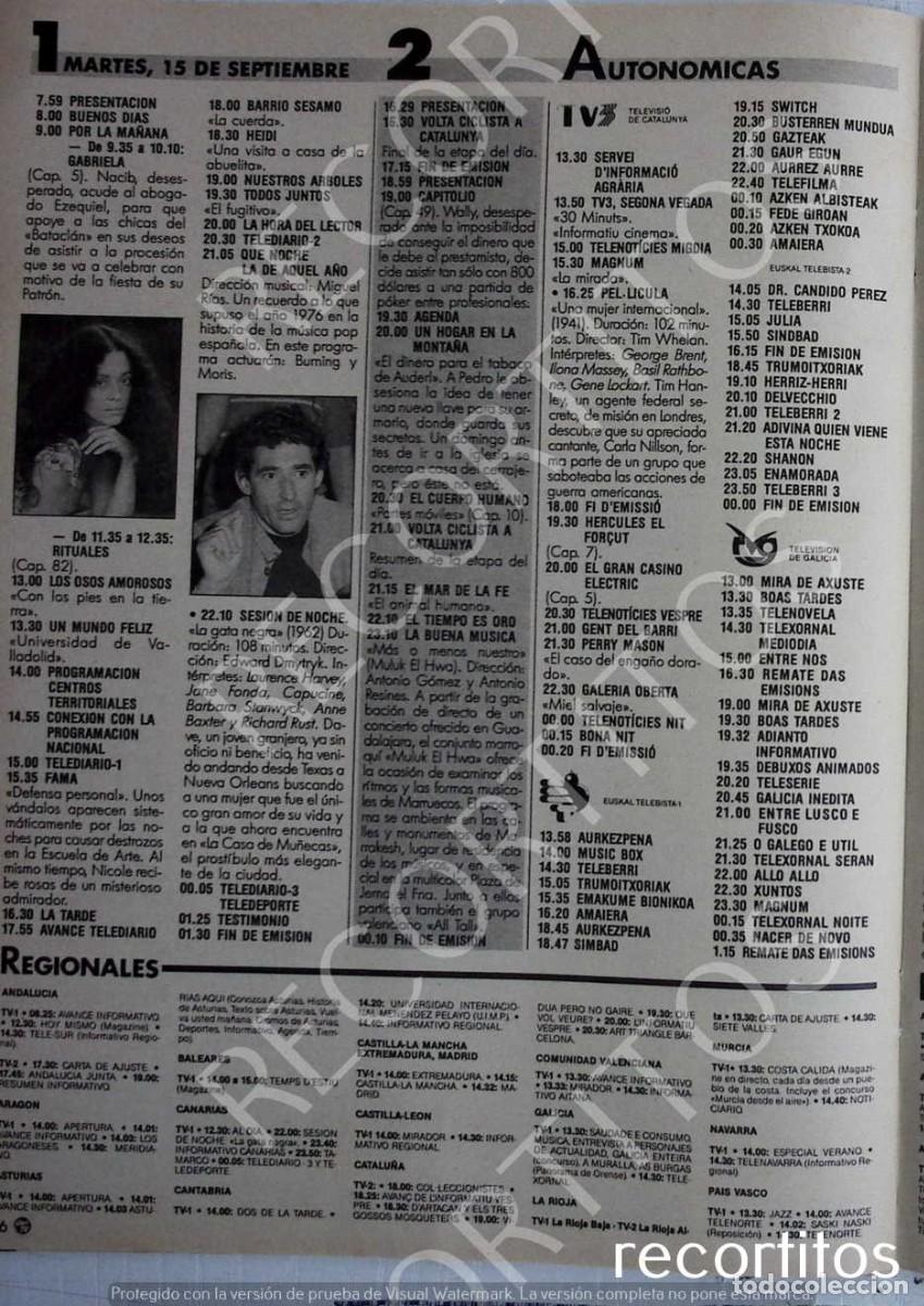 Coleccionismo de Revistas y Peri&oacute;dicos: SONIA BRAGA MIGUEL RIOS