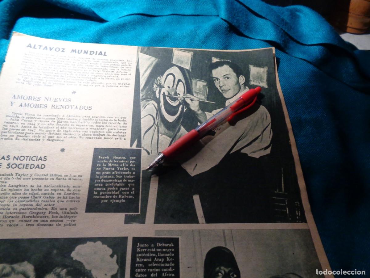 Coleccionismo de Revistas y Peri&oacute;dicos: RECORTE : FRANK SINATRA, PINTOR. PRIMER PLANO, MAYO 1950
