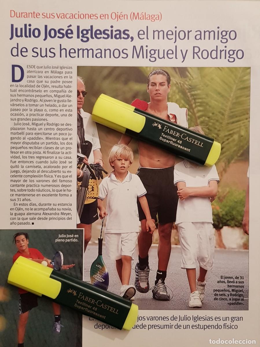 Coleccionismo de Revistas y Peri&oacute;dicos: Reportaje Julio Jos&eacute; Iglesias 25.08.2004