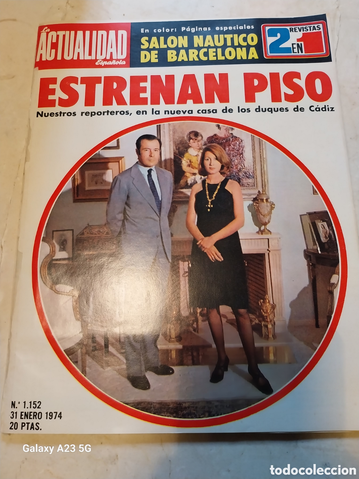 Sammeln von Zeitschriften und Zeitungen: REVISTA 1974 XII SALON NAUTICO DE BARCELONA.LOS PAYASOS DE LA TELE.LOS DUQUES DE CADIZ ESTRENAN PISO