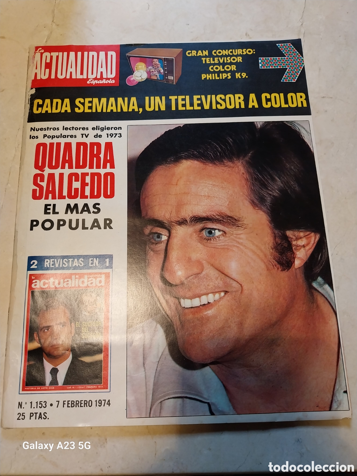 Collectionnisme de Revues et Journaux: REVISTA 1974 PLAZA MAYOR SALAMANCA. EE.UU. DE COSTA A COSTA.CASSIUS CLAY.FITTIPALDI PROFETA EN ....