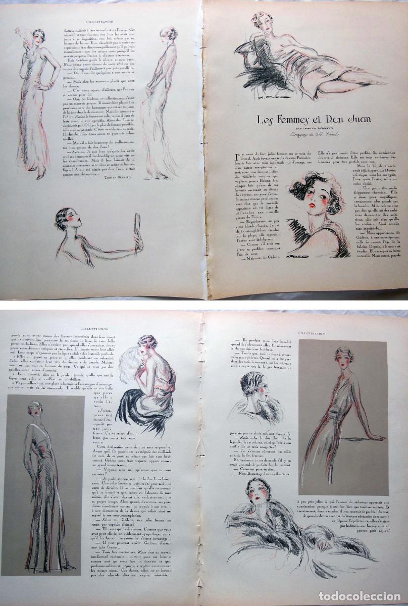 Collezionismo di Riviste e Giornali: Les femmes et Don Juan por Tristan Bernard, crayons de A. Fried. 1931. L&acute;Illustration.