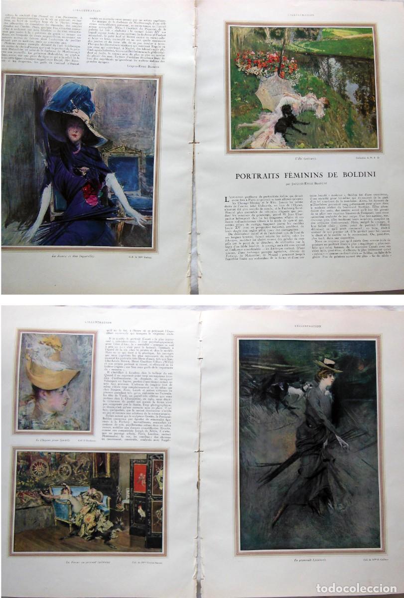 Collezionismo di Riviste e Giornali: Portraits f&eacute;minins de Boldini por Jacques- Emile Blanche. 1931. L&acute;Illustration.