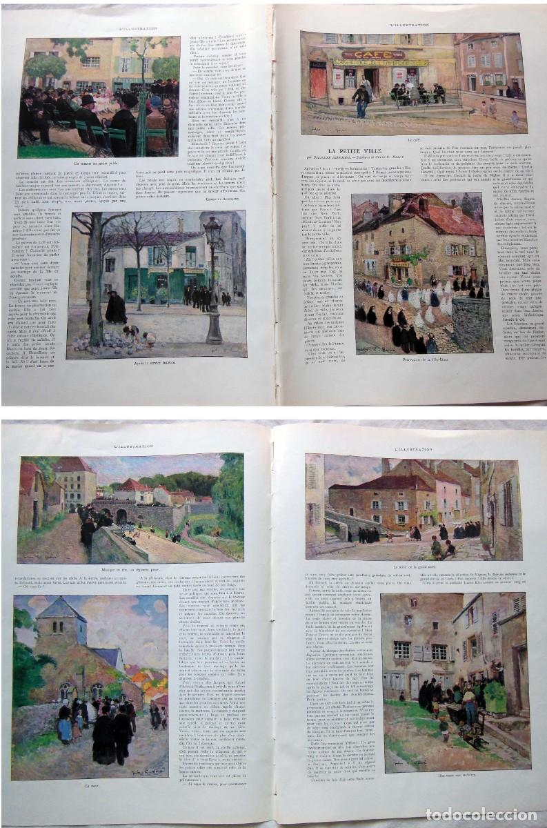 Collezionismo di Riviste e Giornali: La petite ville por Germaine Acremant, pinturas de Jules R Herv&eacute;. 1931. L&acute;Illustration.