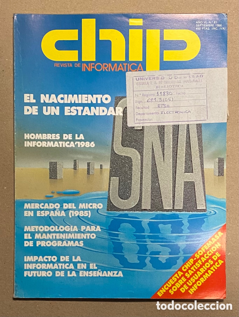 Collection Magazines and Newspapers: CHIP REVISTA DE INFORM&Aacute;TICA N&deg; 61 (1986). VER SUMARIO EN FOTOGRAF&Iacute;AS.