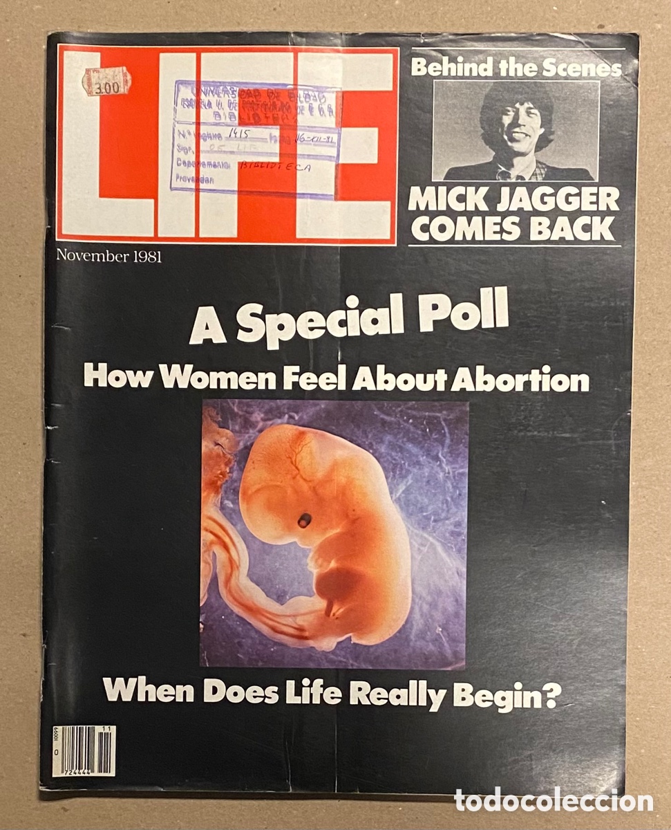 Coleccionismo de Revistas y Peri&oacute;dicos: LIFE VOL.4 N&deg; 11 (NOVEMBER 1981). MICK JAGGER & THE ROLLING STONES. VER SUMARIO EN FOTOGRAF&Iacute;AS.